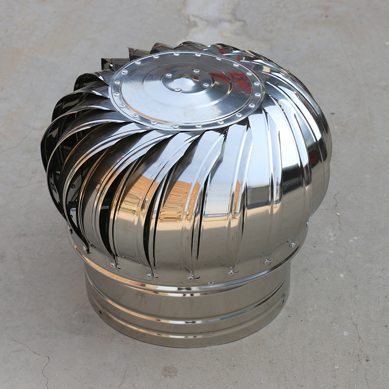 無電力工程通風(fēng)球是一種不用用電量，運用空氣流動性推動風(fēng)扇葉片旋轉(zhuǎn)，造成排風(fēng)的通風(fēng)設(shè)備，假如車間內(nèi)堆積易燃易爆物品危險物品和化工原材料，儲放資金周轉(zhuǎn)的全過程中揮傳出汽體彌漫著在車間里，通風(fēng)不立即得話，非常容易造成發(fā)生爆炸和安全事故，并且又不可以應(yīng)用一般的工業(yè)排風(fēng)扇，排風(fēng)扇等帶用電量通風(fēng)設(shè)備，就可以在房頂安裝無驅(qū)動力的通風(fēng)球。特性是不用用電量，缺陷是排風(fēng)量不可以人為因素操縱，通風(fēng)實際效果不穩(wěn)定。