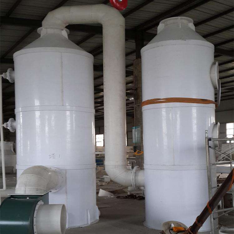 結(jié)構(gòu)特點(diǎn)及應(yīng)用范圍： 設(shè)備采用聚丙烯全塑制造，廣泛應(yīng)用于化工、醫(yī)藥、石油等行業(yè)生產(chǎn)過程中的尾氣，廢氣的吸收和凈化處理，達(dá)標(biāo)排放。 使用條件及安裝要求： 設(shè)備使用應(yīng)符合材料使用條件，工作溫度-10℃～80℃。安裝應(yīng)緊固設(shè)備底腳螺栓，必要時(shí)安裝防風(fēng)鋼繩。